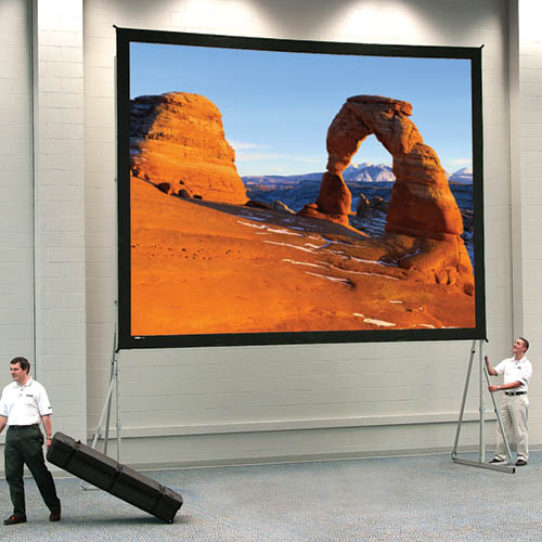 DA -Lite Fast Fold Heavy Duty Deluxe Projector Screen for Rental 334 "Diag. (162x288) - [16: 9] - DA -TEX - 1.3