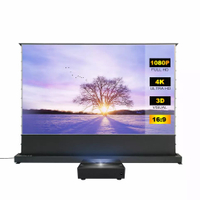 120 "LASER TV Layar Proyektor Bermotor Lantai Motor Rising Pet Ust Alr Tab Layar Ketegangan Cocok untuk Home Theatre